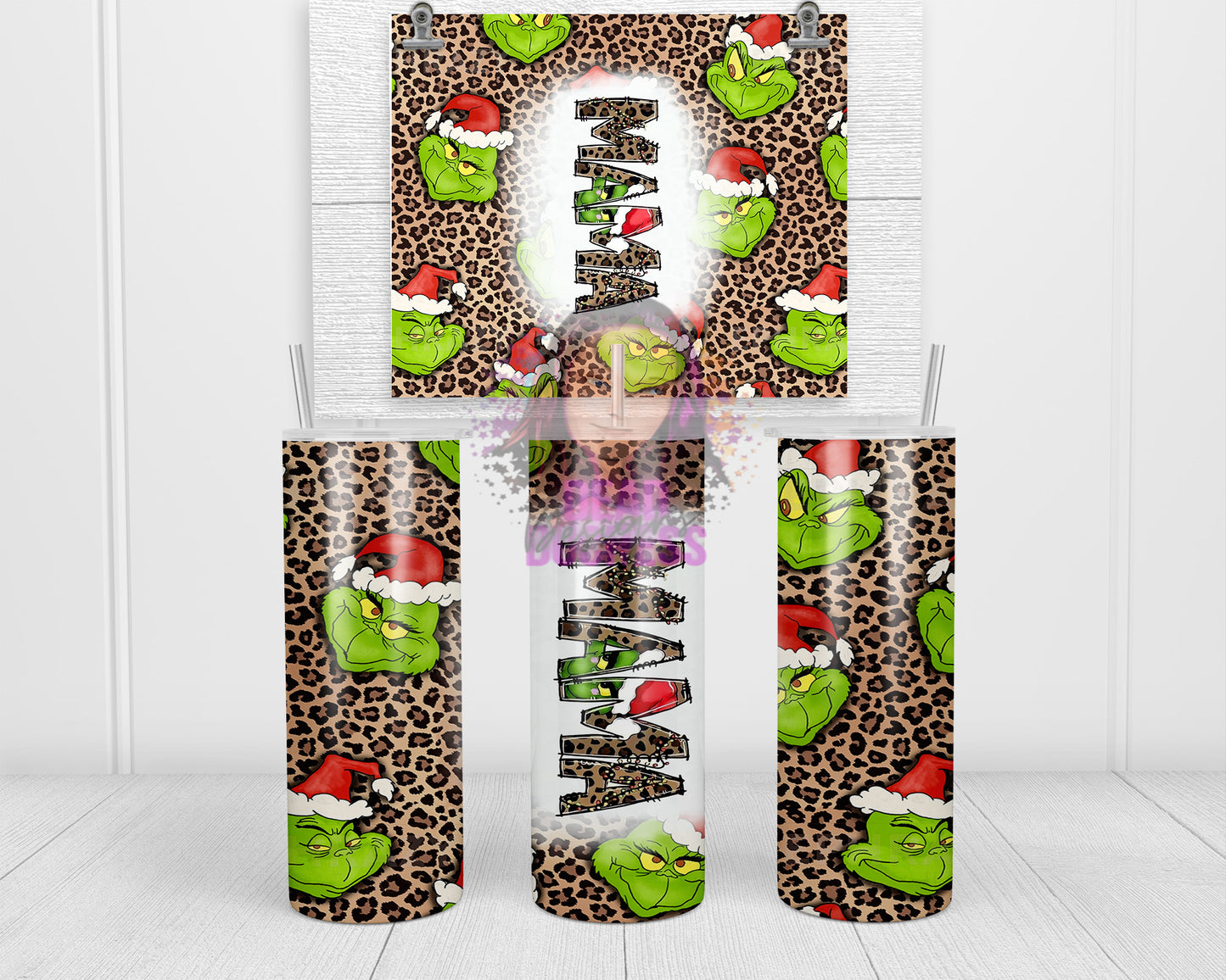 Mama & Mini Grinch Tumbler Set