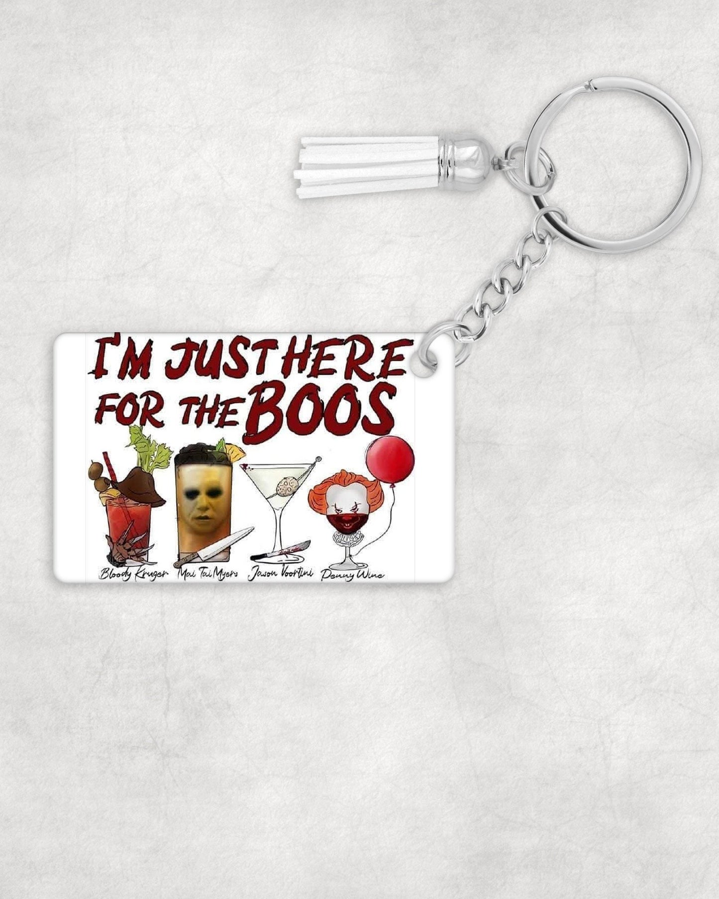 Just Here for the Boos Keychain