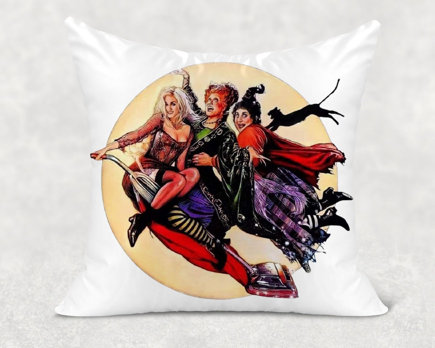 Hocus Pocus Flying Witches Pillow Cover