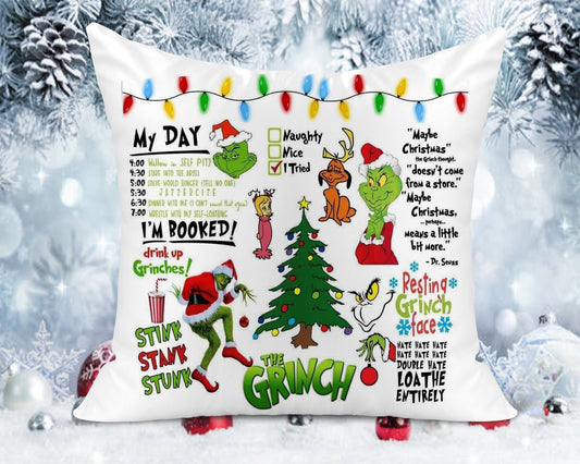 Grinch Pillow Cover