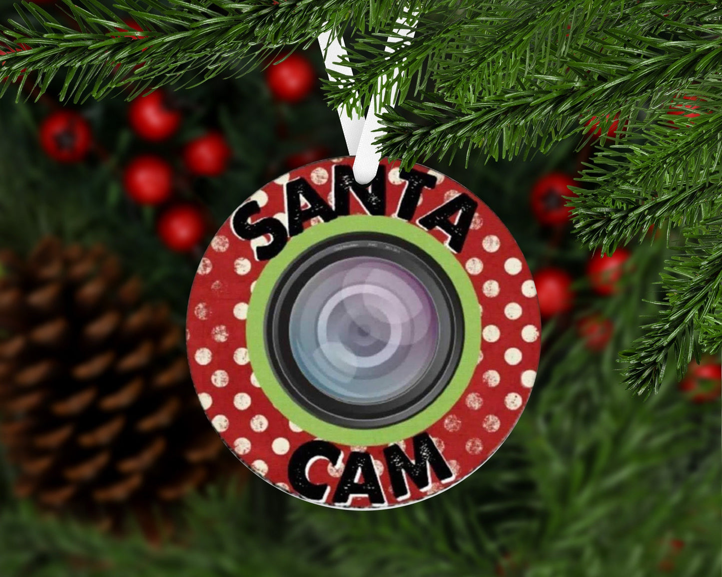 Santa Cam Ornament